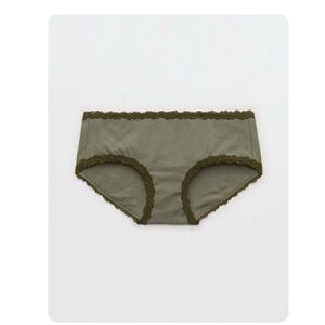 NWT Aerie Superchill Cotton Lace Boybrief Panty